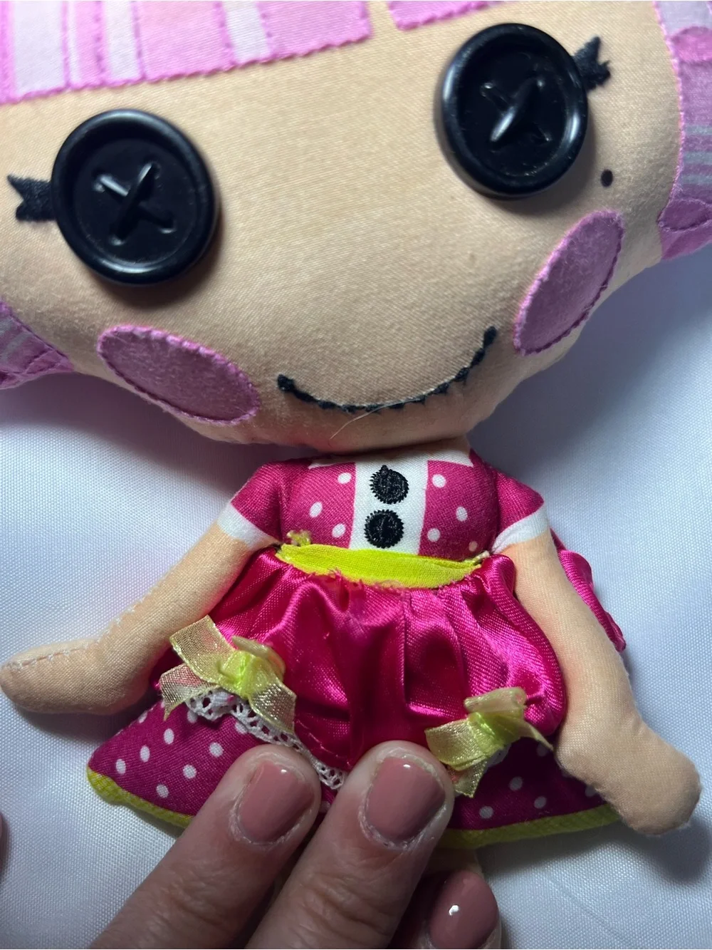 Lalaloopsy Jewel Sparkles 10” Rag Doll Plush Stuffed Toy Pink